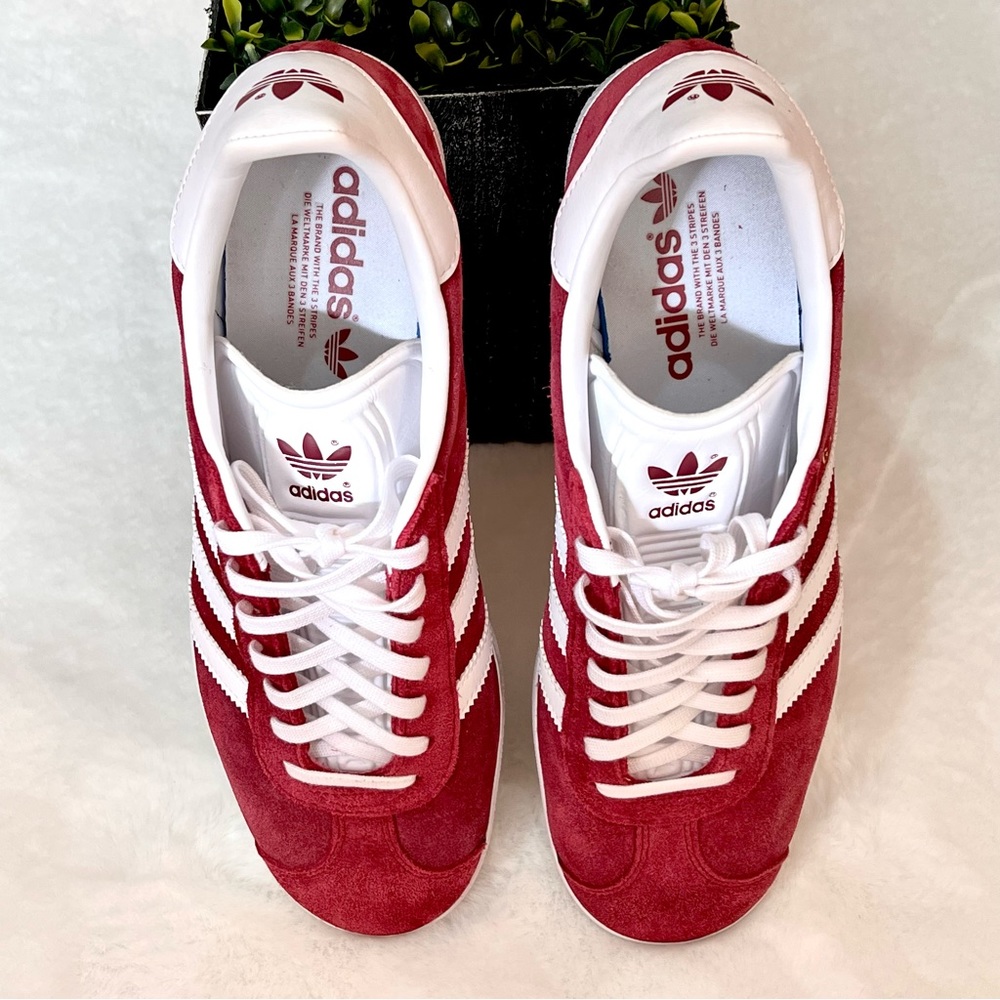 Adidas Original Gazelle Collegiate Burgundy White Gold Sz W 10.5 M 9.5 L… - Picture 6 of 15